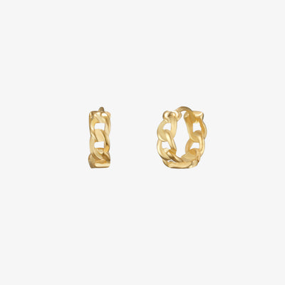 8mm Rope Huggie Earrings-0