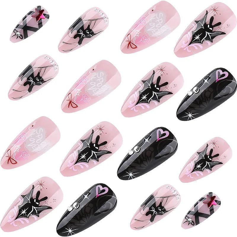 Glamorous Halloween Stiletto Nails