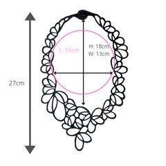 Lilac Statement Inner Tube Necklace