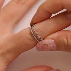 Cubic double layered ring-3