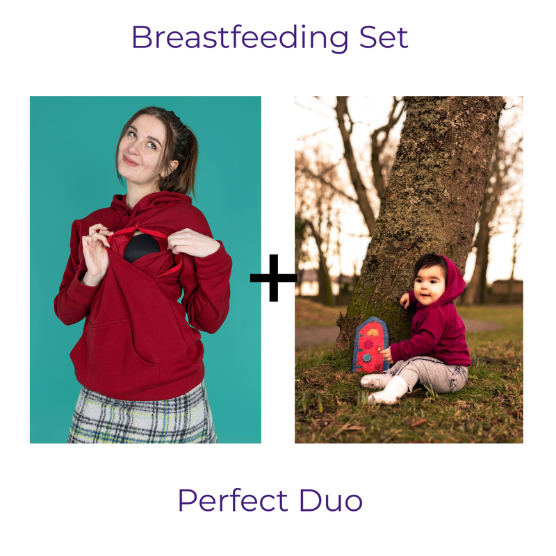The Breastfeeding Mum and Me Hoodies-0