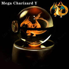 Pokemon Crystal Ball 3D Lamp Night Light