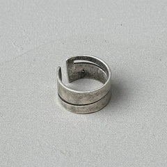 Cutout Silver Band Ring
