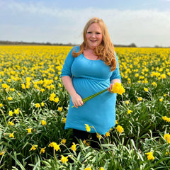 Petite Blue Dress with Pockets | Flattering Fit | UK Petite Women’s Dress-3