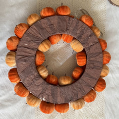 Halloween Harvest Pumpkin Wreath