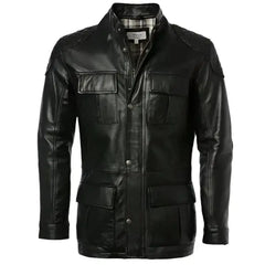 Men’s Exclusive Black Leather Coat