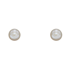 Elements Gold Pearl Stud Earrings