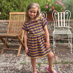Hazel Rainbow Super Soft Cotton Baby Child Dress-2