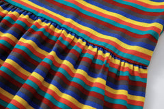 Hazel Rainbow Super Soft Cotton Baby Child Dress-4