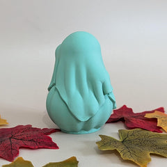 Halloween Decor Pumpkin and Ghost Figurine, Cute Handmade Halloween Ornament