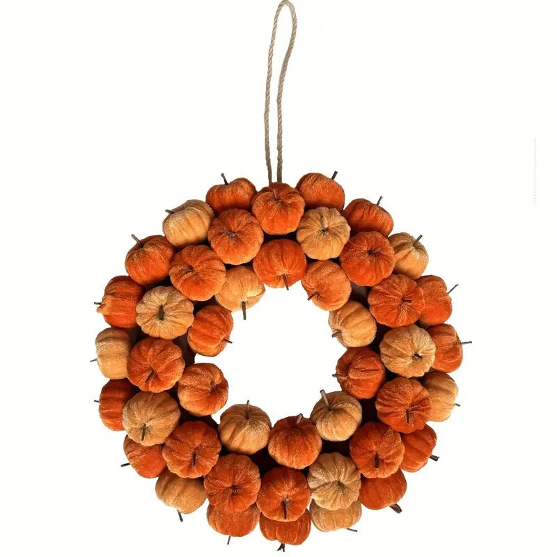 Halloween Harvest Pumpkin Wreath