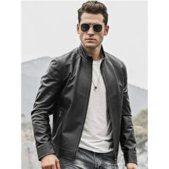 Men’s Leather Biker Jacket