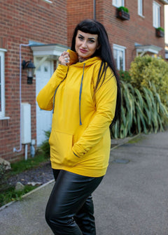 Yellow Breastfeeding Hoodie-3