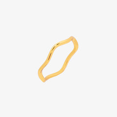 Minimalist Wave Ring-0