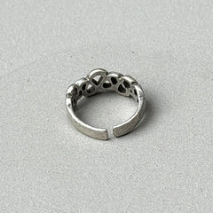 Scribble Silver Ring